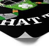 セントパトリック#39;sデイサンハットトリックホッケーシャマー ポスター (角)