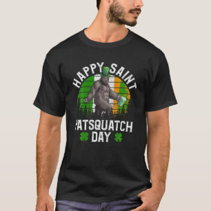 セントパトリックsデイサスカッチTシャッシュアイリッシュビッグフットG Tシャツ