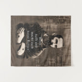 セントパドレピオカトリックサンドイツ引用文 タペストリー (正面(横))