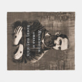 セントパドレピオカトリックサンフィリピン引用文 フリースブランケット (正面(横))