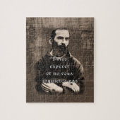 セントパドレピオカトリックフランスの引用文 ジグソーパズル (縦)