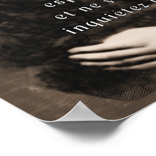 セントパドレピオカトリックフランスの引用文 ポスター (角)