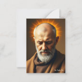 セントパドレピオザ最強ヒーリング祈りの言葉 ノートカード (正面)