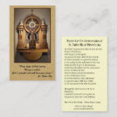 セントパドレピオレディ山カルメル祈りの言葉ホーリーカード 名刺 (正面/裏面)
