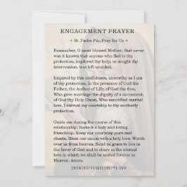 セントパドレピオ婚約カトリック祈りの言葉 ノートカード