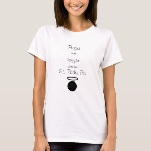 セントパドレピオ引用文Tシャツ Tシャツ