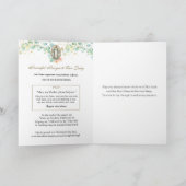 セントパドレピオ祈りの言葉へヴァージンメアリーフローラ カード (内部)