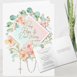 セントパドレピオ祈りの言葉へヴァージンメアリーフローラ カード