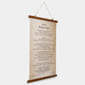 セントパドレピオ祈りの言葉for Healing 吊り下げ型タペストリー (傾斜あり)