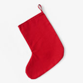 セントパーソナライズされたニックのクリスマスブロックパーティー スモールクリスマスストッキング (裏面 (吊り時))