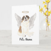 セントパーソナライズされたベルナール悔やみや弔慰メモリアル カード (黄色い花)