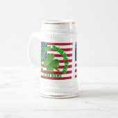 セントパーソナライズされた・パトリックの飲みチーム ビールジョッキ (正面左)