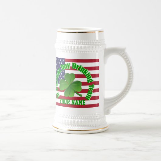 セントパーソナライズされた・パトリックの飲みチーム ビールジョッキ (右)
