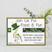 セントパーソナライズされた·パトリックズ·デイ·パーティの招待状 招待状 (スタンド正面)