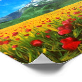 セントビクトワールとポピー ポスター (角)