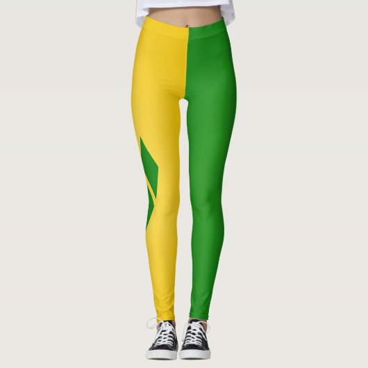 セントビクールンセントとグレナディーンの旗ファッション レギンス (正面)