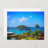 セントビンセントおよびグレナディーンカリブの諸島 シーズンポストカード (正面/裏面)