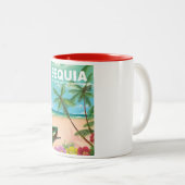 セントビンセントおよびグレナディーン諸島のベキア島 ツートーンマグカップ (正面右)