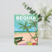 セントビンセントおよびグレナディーン諸島のベキア島 ポストカード (スタンド正面)