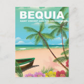 セントビンセントおよびグレナディーン諸島のベキア島 ポストカード (正面)