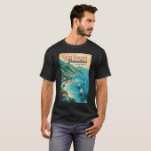 セントビンセントおよびグレナディーン諸島の風景 レトロ Tシャツ (正面フル)