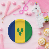 セントビンセントおよびグレナディーン諸島国旗のヴィンシー ペーパープレート (パーティー)