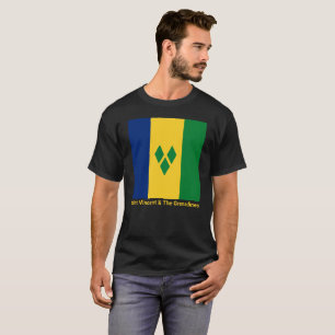 セントビンセントおよびグレナディーン諸島国旗のヴィンシー Tシャツ