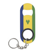 セントビンセントおよびグレナディーン諸島国旗 キーホルダー栓抜き (正面)