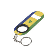 セントビンセントおよびグレナディーン諸島国旗 キーホルダー栓抜き (裏面アングル)