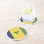 セントビンセントおよびグレナディーン諸島国旗 コースター (側面)