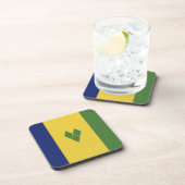 セントビンセントおよびグレナディーン諸島国旗 コースター (右側)