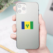 セントビンセントおよびグレナディーン諸島国旗 シール (スマートフォン)