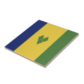 セントビンセントおよびグレナディーン諸島国旗 タイル (側面)