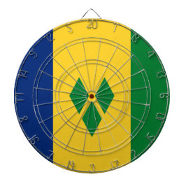 セントビンセントおよびグレナディーン諸島国旗 ダーツボード