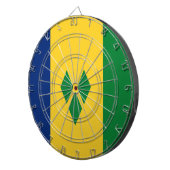 セントビンセントおよびグレナディーン諸島国旗 ダーツボード (正面右)