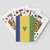 セントビンセントおよびグレナディーン諸島国旗 トランプ (裏面)