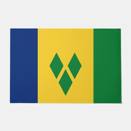 セントビンセントおよびグレナディーン諸島国旗 ドアマット (正面)