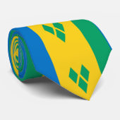 セントビンセントおよびグレナディーン諸島国旗 ネクタイ (ロール)