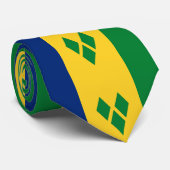 セントビンセントおよびグレナディーン諸島国旗 ネクタイ (ロール)