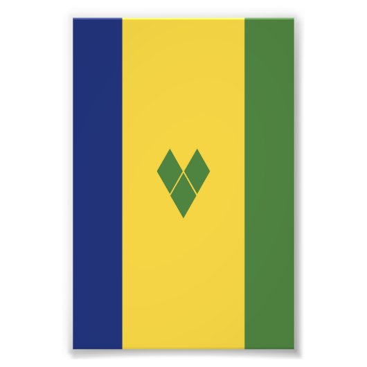 セントビンセントおよびグレナディーン諸島国旗 フォトプリント            (正面)