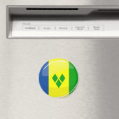 セントビンセントおよびグレナディーン諸島国旗 マグネット (インサイチュ (食洗機))