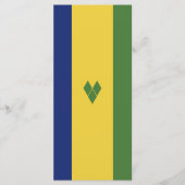 セントビンセントおよびグレナディーン諸島国旗 メニュー (正面)