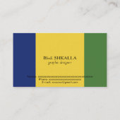 セントビンセントおよびグレナディーン諸島国旗 名刺 (裏面)