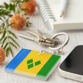 セントビンセントおよびグレナディーン諸島 キーホルダー (正面右)