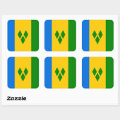 セントビンセントおよびグレナディーン諸島 スクエアシール (シート)