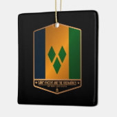 セントビンセントおよびグレナディーン諸島 セラミックオーナメント (左)