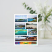 セントビンセントおよびグレナディーン諸島 – モザイク –  ポストカード (スタンド正面)