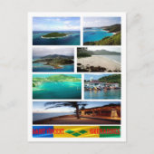 セントビンセントおよびグレナディーン諸島 – モザイク –  ポストカード (正面)