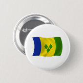 セントビンセントグレナディーン国旗のボタン 缶バッジ (正面&裏面)