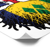 セントビンセントビンセント英国の木の根 ポスター (角)